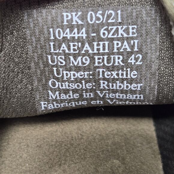 OluKai Mens 9 Lae'ahi Pa'i Slip-On Casual Shoes Husk/Ke Au Camo - Picture 5 of 7